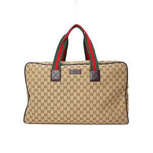 GUCCI Boston Bag Shoulder Bag Brown